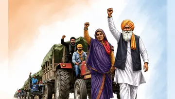 Farmers protest
