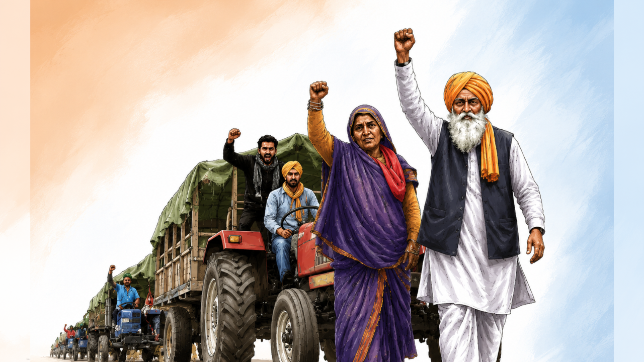 Farmers protest