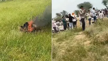 Fighter jet crash at churu