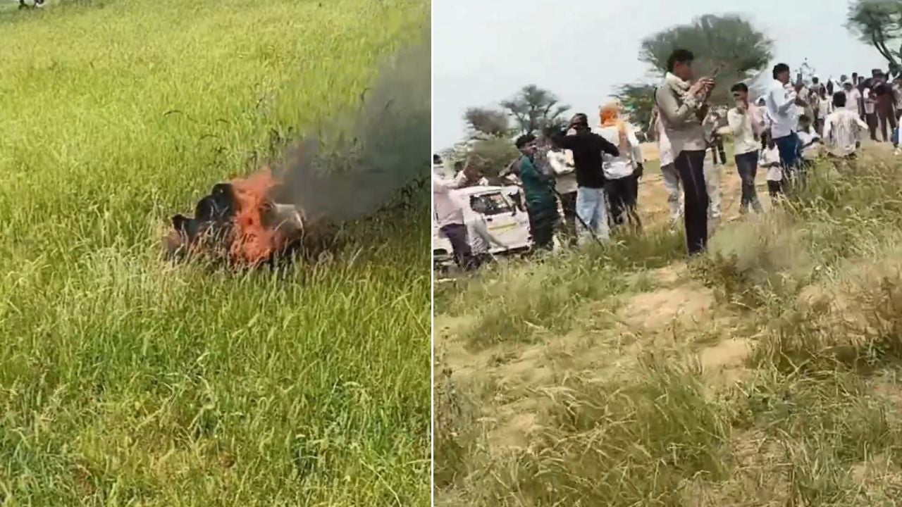 Fighter jet crash at churu