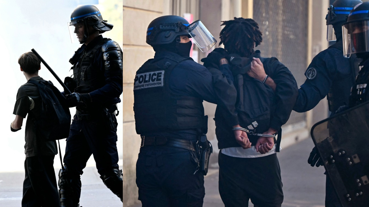 France students protest