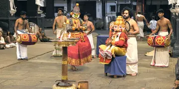 ഗുരുവായൂര് ക്ഷേത്രത്തില് നടന്ന കൃഷ്ണനാട്ടം