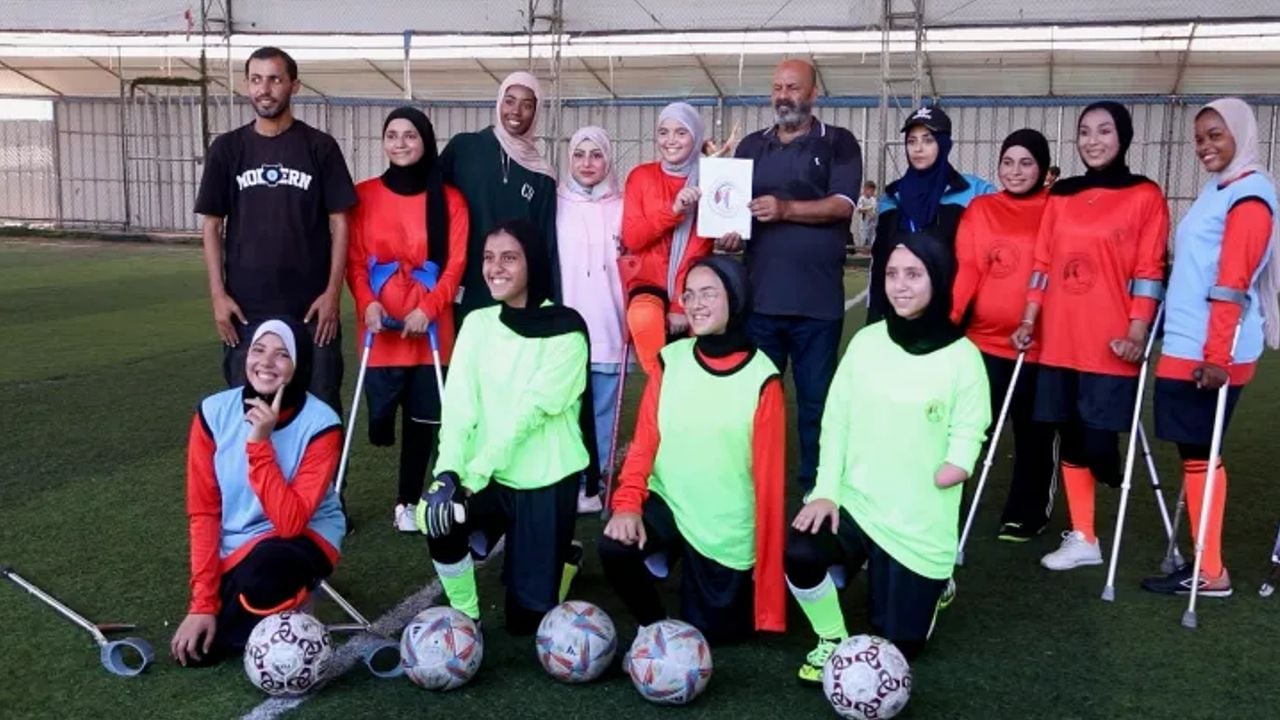 Gaza women’s amputee football team