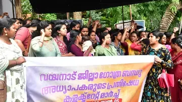 Gothrabandhu Mentor Teachers protest