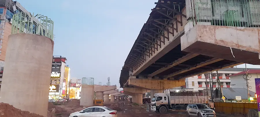 കരുനാഗപ്പള്ളി എലിവേറ്റഡ് പാതനിര്മാണം നിലച്ചപ്പോള്
