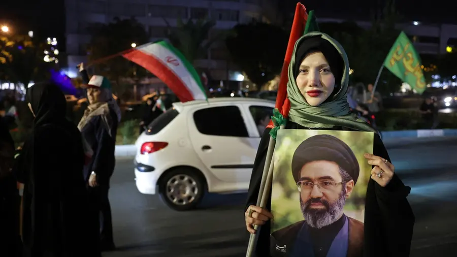 Iran Tehran Protest Ayatollah Mojataba Khamenei Poster