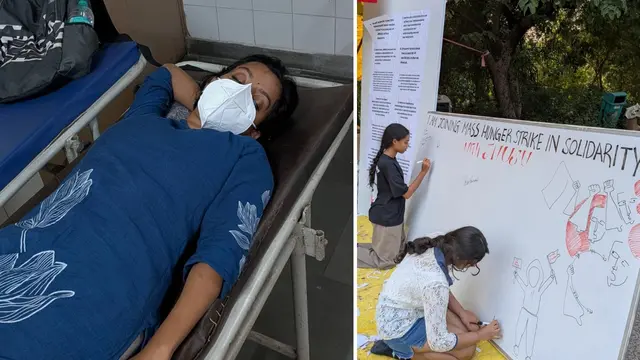 JNU Hunger Strike Goipika Babu
