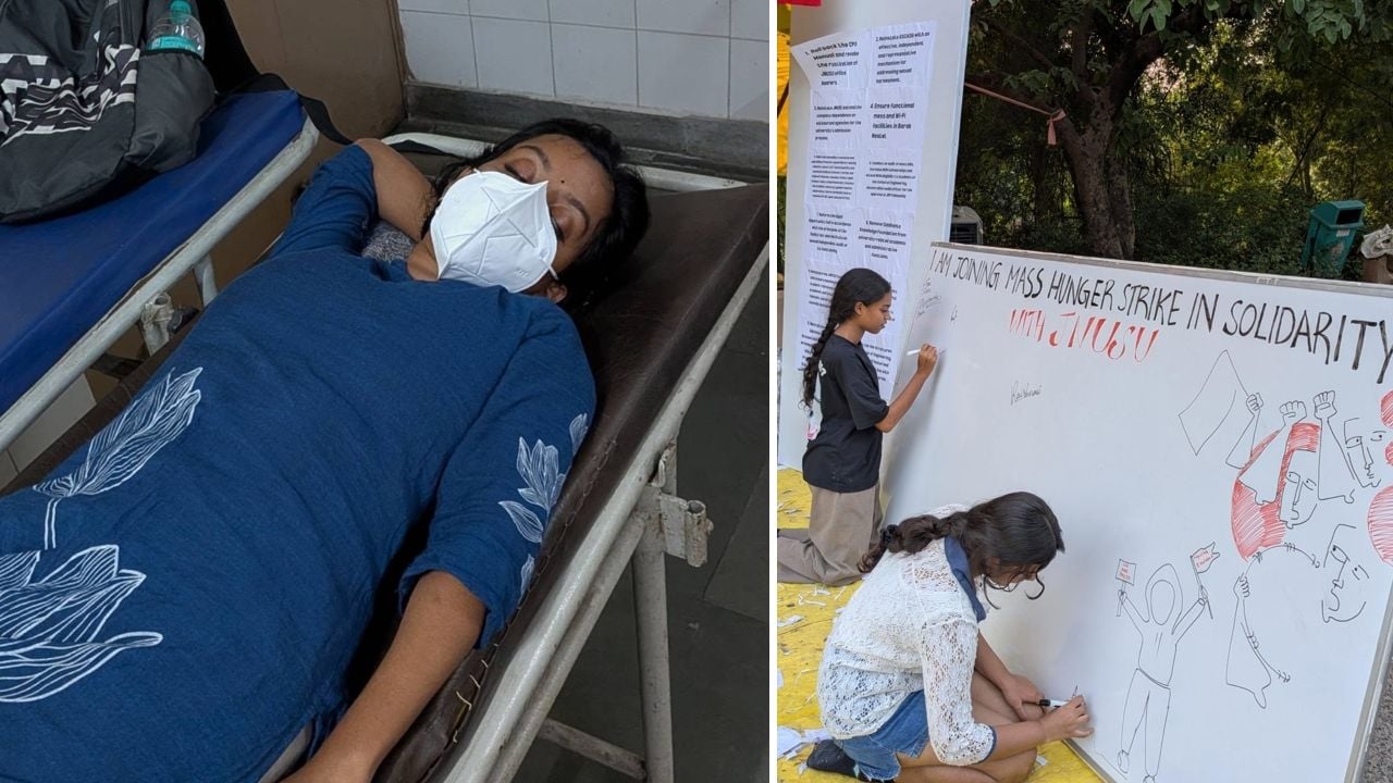 JNU Hunger Strike Goipika Babu