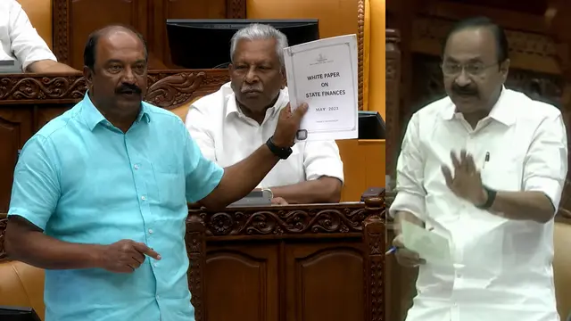 K N Balagopal V D Satheesan on White paper