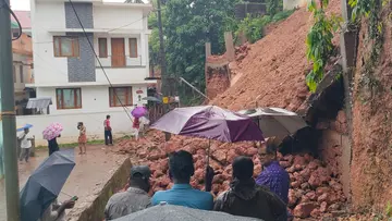Kanhangad wall collapse