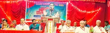 കേരള കർഷക സംഘം പുനലൂർ ഏരിയ സമ്മേളനം ജില്ലാ പ്രസിഡന്റ് ബിജു കെ മാത്യു ഉദ്ഘാടനം ചെയ്യുന്നു.