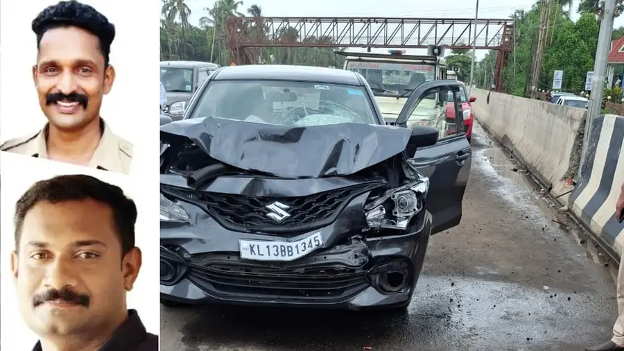 Kasaragod police accident