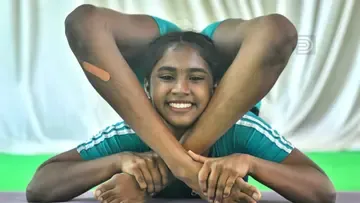 Kerala School meet senior girls yoga