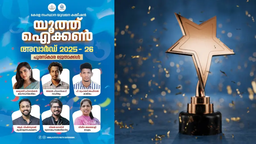 Kerala State Youth Commission Award.jpg