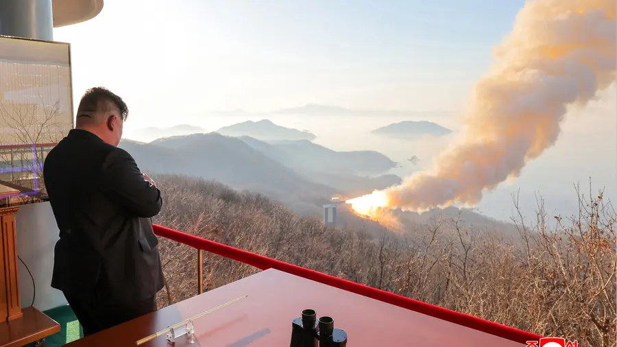 Kim Jong Un solid-fuel rocket engine