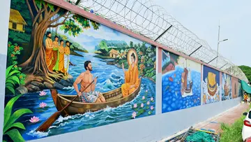 Kochi Naval Base mural painting