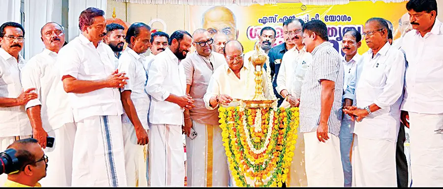 എസ്എൻഡിപി യോഗം ചേപ്പാട് യൂണിയൻ ശാഖ നേതൃസംഗമം മുട്ടം ശ്രീരാമകൃഷ്ണ ആശ്രമം ഓഡിറ്റോറിയത്തിൽ
ജനറൽ സെക്രട്ടറി വെള്ളാപ്പള്ളി നടേശൻ ഉദ്ഘാടനംചെയ്യുന്നു