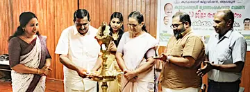 കുടുംബശ്രീ  'ജീവനം 2.0' കാമ്പയിൻ ജില്ലാതലം ജില്ലാ പഞ്ചായത്ത് പ്രസിഡന്റ് എ മഹേന്ദ്രൻ ഉദ്‌ഘാടനംചെയ്യുന്നു