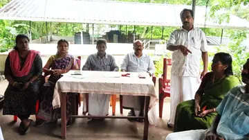 പികെഎസ് പുതുപ്പള്ളി മേഖലാ കൺവൻഷൻ ഏരിയാ സെക്രട്ടറി  കെ മോഹനൻ ഉദ്ഘാടനംചെയ്യുന്നു