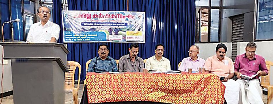 Onam vegetable production meeting organized by Karshaka Sangham Kayamkulam Area Committee is inaugurated by State Committee Member KH Babujan
