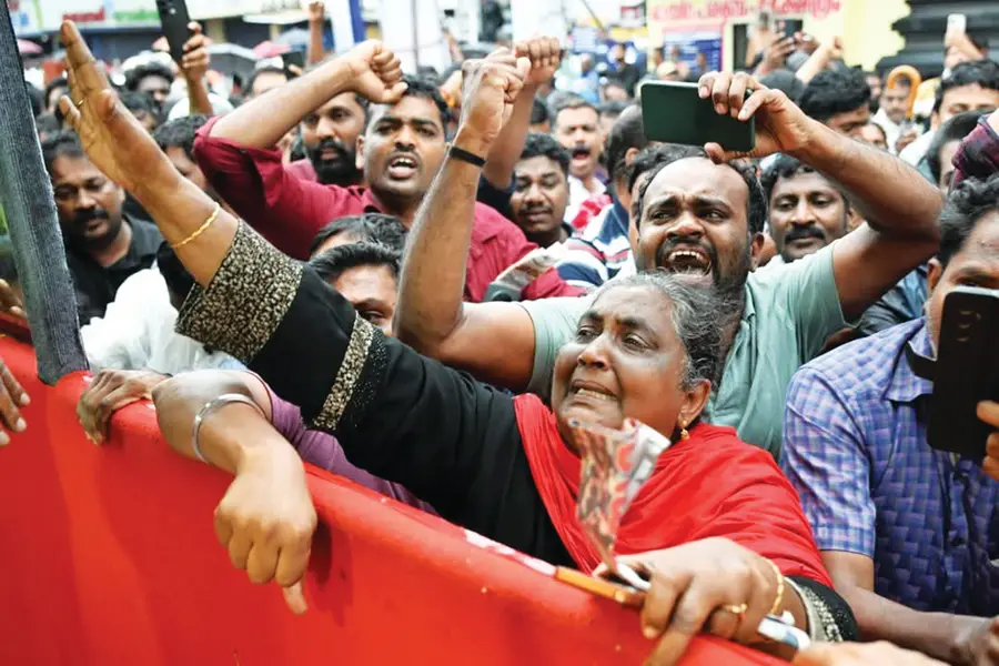 Those paying their last respects in Kayamkulam