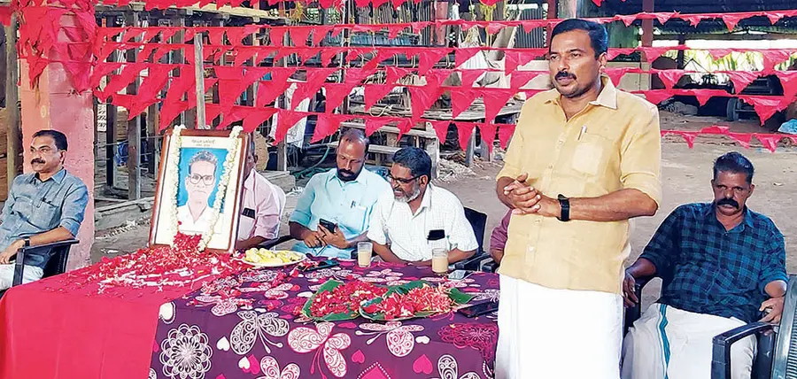 CPI(M) District Committee Member S Radhakrishnan inaugurates VK Sreedharan memorial service
