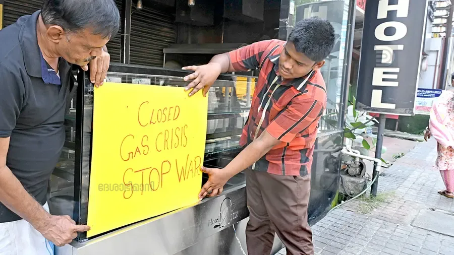 LPG Crisis Restaurant Closed