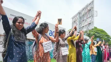 LPST Rank Holders Protest niyamasabha
