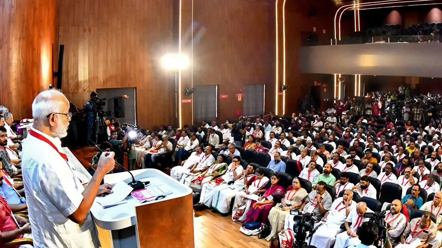 M A Baby Inaugurates cpim extended state committee