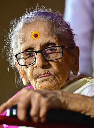 പ്രൊഫ. എം ലീലാവതി ഫോട്ടോ: വി കെ അഭിജിത്ത്