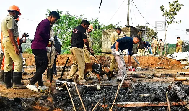 MUNDATHIKODE BLAST CADAVER DOGS NOT SIZED