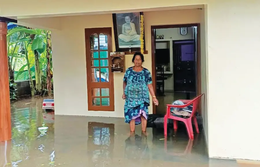 Flooded house in Muttar panchayat