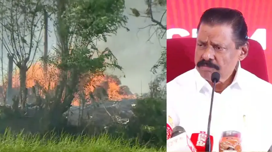 M V Govindan Reaction on Mundathikode Fire Cracker Unit Blast
