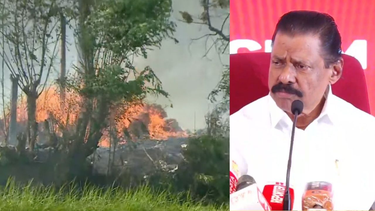 M V Govindan Reaction on Mundathikode Fire Cracker Unit Blast