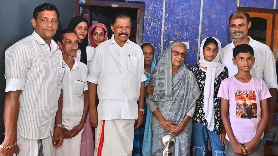 MV Govindan visits Nilambur Ayisha