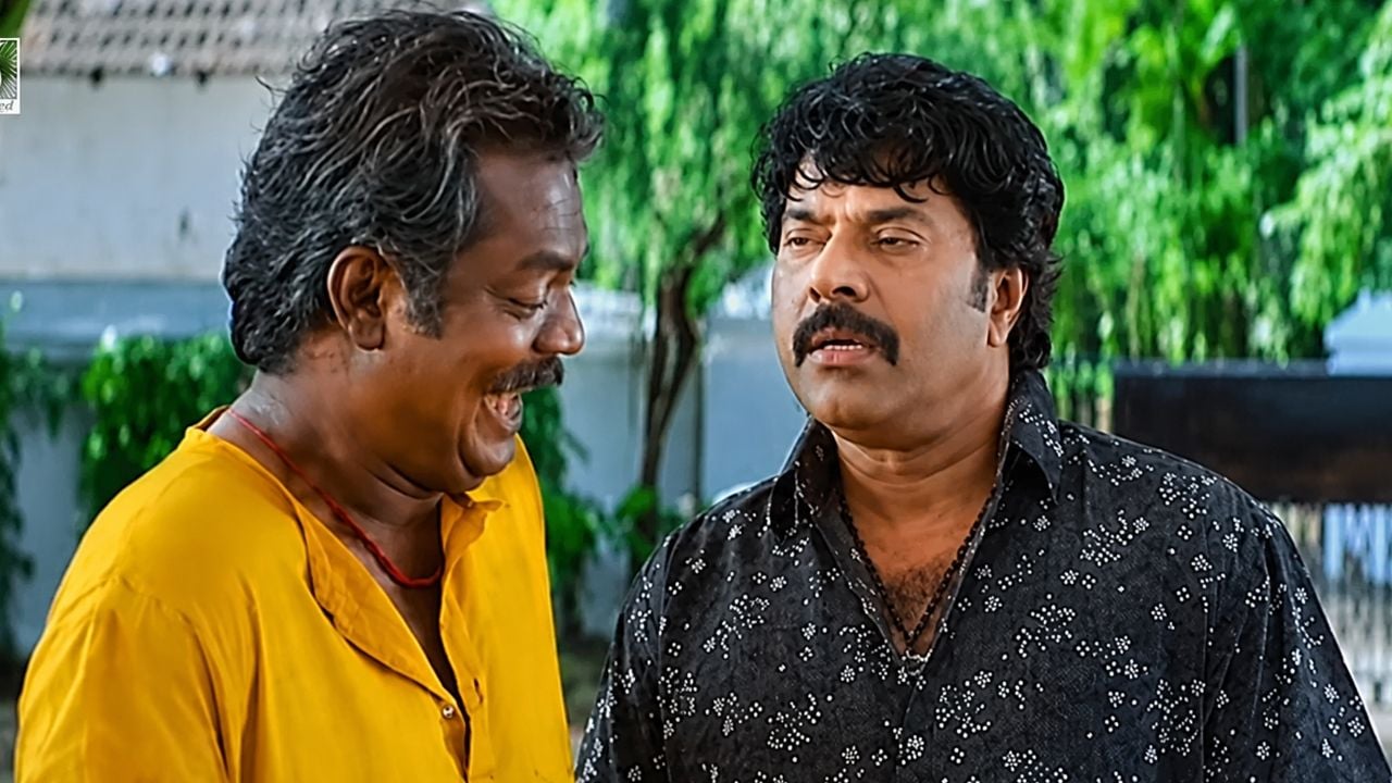 Mammootty and Salim Kumar in Mayavi Movie