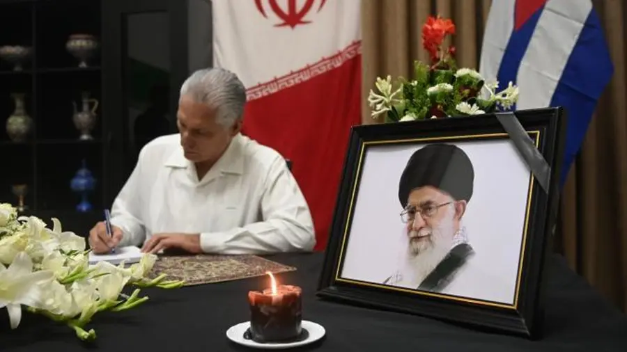 Miguel Díaz Canel Visits Iranian Embassy