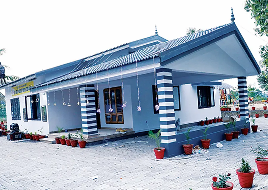 R. Sankanarayanan Thampi Memorial Building and Riverside Park built near the Mathathil Bridge on the banks of Kuttamperur River