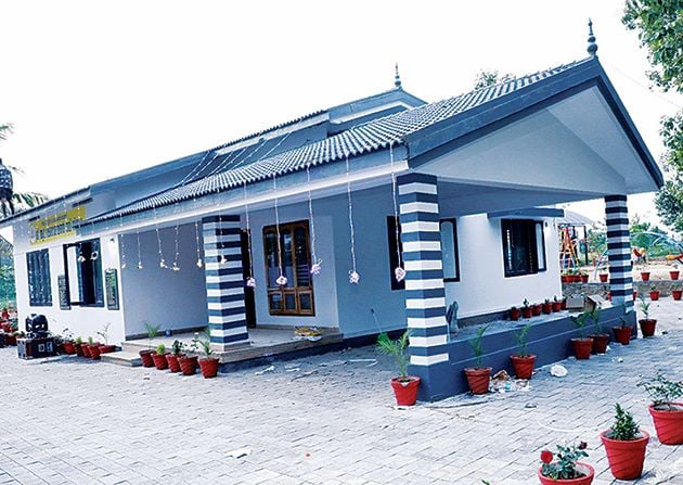  R. Sankanarayanan Thampi Memorial Building and Riverside Park built near the Mathathil Bridge on the banks of Kuttamperur River