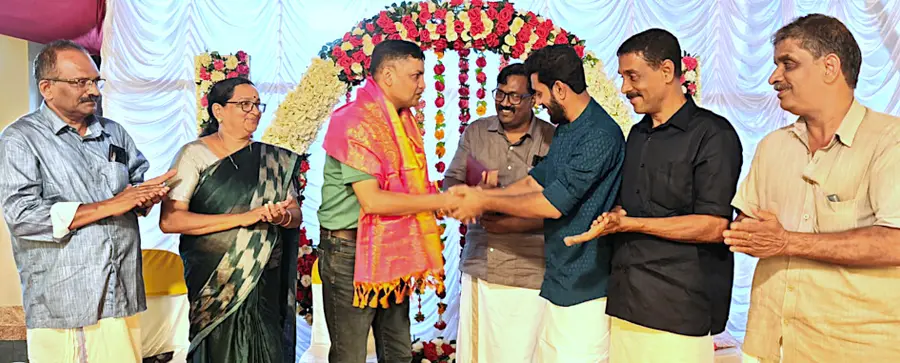 M.S. Arunkumar MLA congratulates Brigadier Rakesh Nair