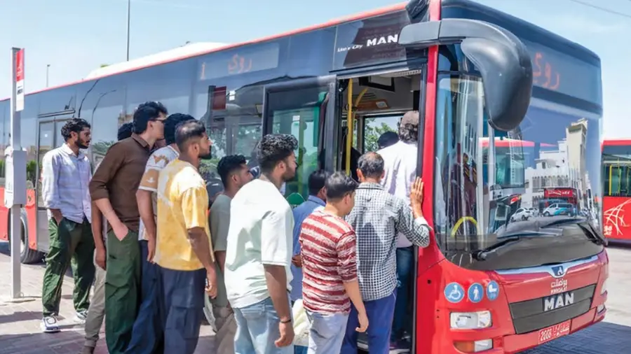 Mwasalat free bus ride