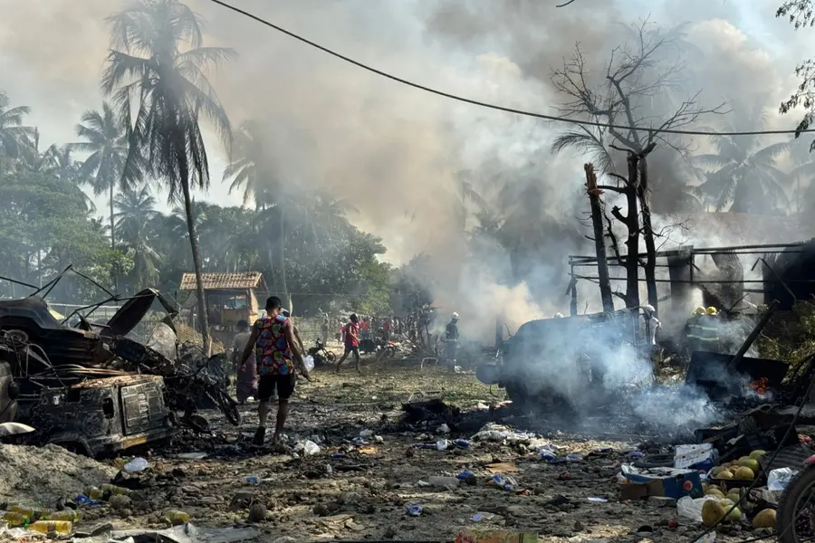 Myanmar airstrike