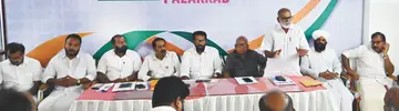 എൻസിപി സെക്കുലർ ജില്ലാ നേതൃയോഗം സംസ്ഥാന വർക്കിങ് പ്രസിഡന്റ് പി കെ രാജൻ  ഉദ്ഘാടനം ചെയ്യുന്നു