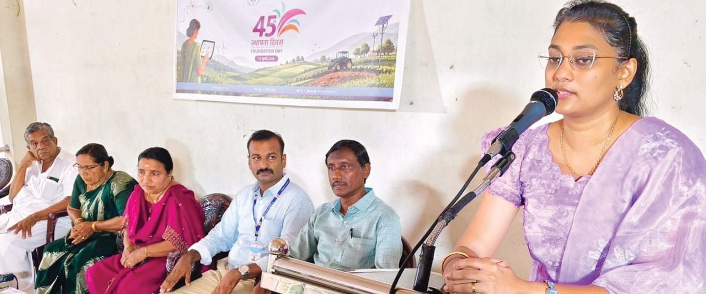 നബാർഡിന്റെ 45 -ാം സ്ഥാപകദിനത്തോടനുബന്ധിച്ച് പരിശീലന പരിപാടി നബാർഡ് ഡപ്യൂട്ടി ജനറൽ മാനേജർ മിനു അൻവർ ഉദ്ഘാടനംചെയ്യുന്നു