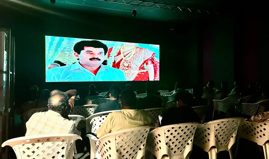 When the movie Godfather was screened on Thursday at the mini theater set up by KSFDC, Chalachitra Academy and IPRD