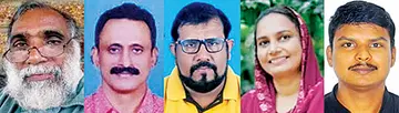 ശശികുമാർ,  ജോൺ മാത്യു, അലക‍്സ് മാത്യൂസ്, എ സെലീന, എസ്‌ രാഗേഷ്‌