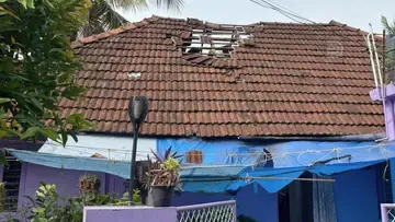 Nedumbassery House Roof Damaged