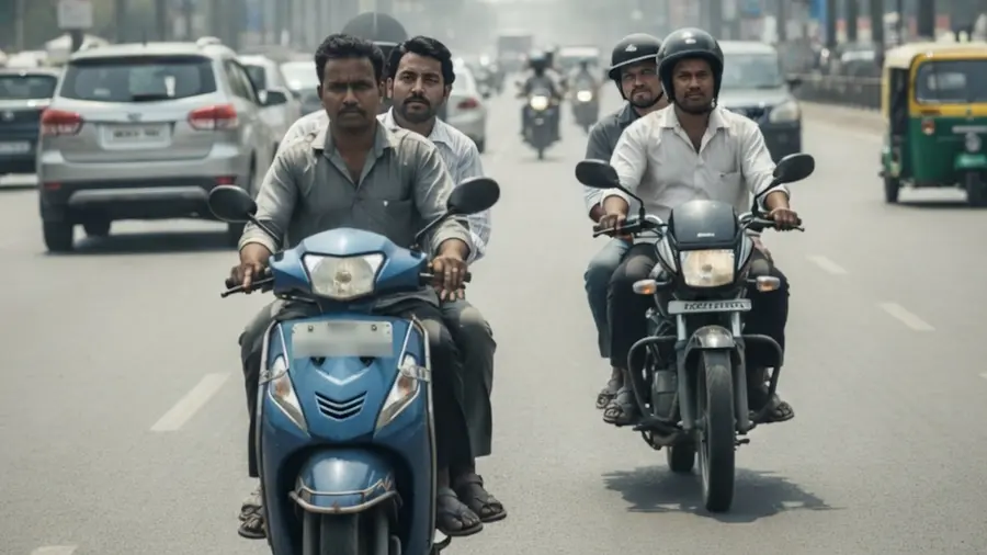 No helmet