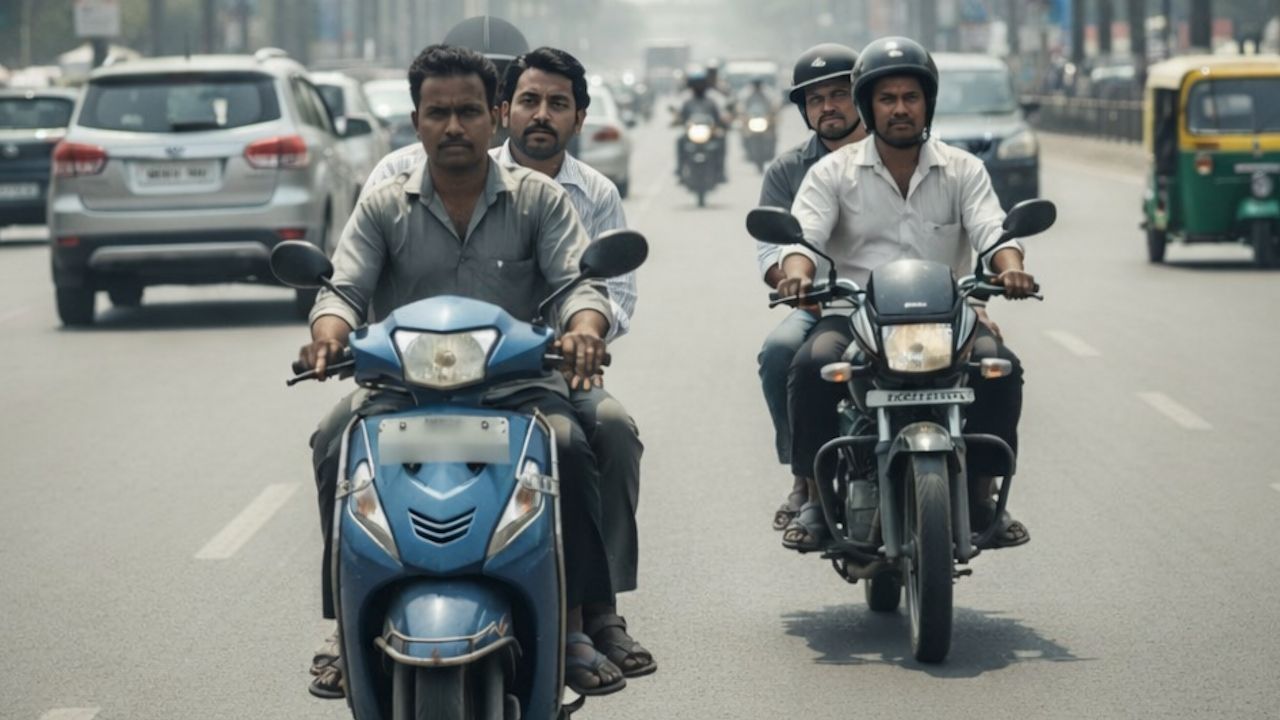 No helmet