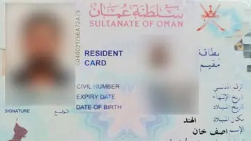 OMAN resident card